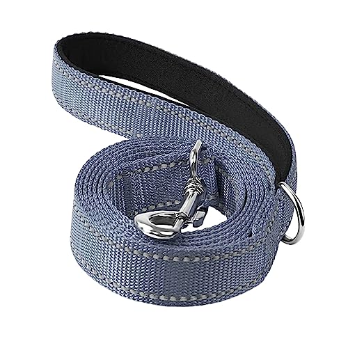 rockible Hochwertige Hundeleine aus reflektierendem Material, 1,8 m lang, für große und kleine Hunde, GRAU rockible Hochwertige Hundeleine aus reflektierendem Material, 1,8 m lang, für große und kleine Hunde, GRAU von rockible