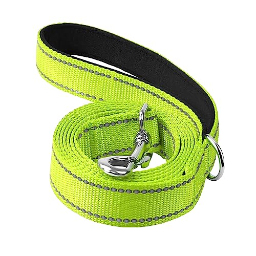 rockible Hochwertige Hundeleine aus reflektierendem Material, 1,8 m lang, für große und kleine Hunde, Leuchtendes Grün rockible Hochwertige Hundeleine aus reflektierendem Material, 1,8 m lang, für große und kleine Hunde, Leuchtendes Grün von rockible