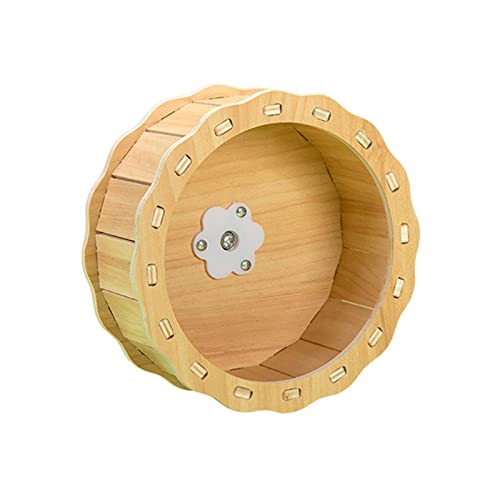 rockible Holz-Laufrad für kleine Haustiere - Leises Jogging-Rad für Frettchen, Igel, 16.5CM von rockible