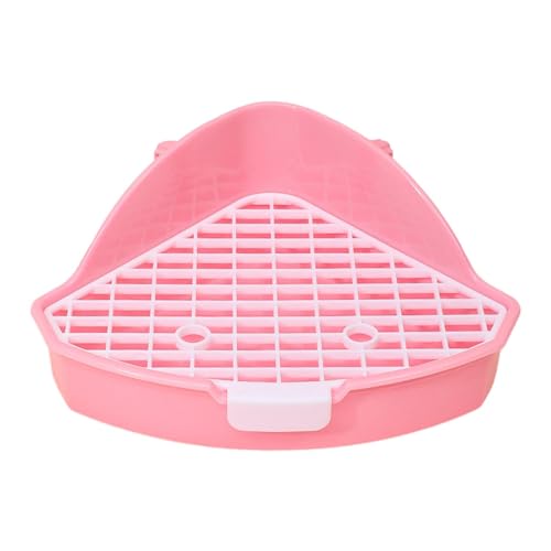 rockible Kaninchentoilette, Haustiertoilette, Hasenkäfig, Töpfchentrainer, Ecktoilette für Hamster, ROSA rockible Kaninchentoilette, Haustiertoilette, Hasenkäfig, Töpfchentrainer, Ecktoilette für Hamster, ROSA von rockible