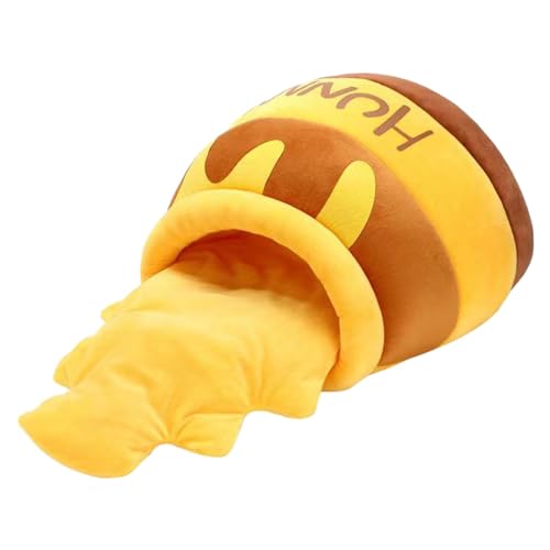 rockible Katzenbett, Warm, Cartoon, Weiche, rutschfeste Unterseite, Waschbares Nest, Honigtopf für Haustiere rockible Katzenbett, Warm, Cartoon, Weiche, rutschfeste Unterseite, Waschbares Nest, Honigtopf für Haustiere von rockible