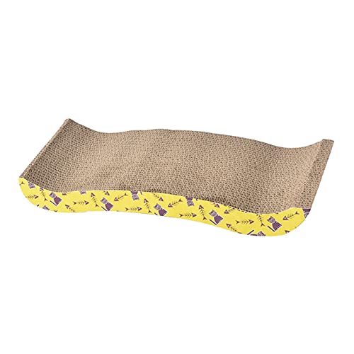 rockible Katzenbett aus Pappe, interaktives Spielzeug, Kratzunterlage für Möbelschutz, B 44,5 x 21 x 5,5 cm rockible Katzenbett aus Pappe, interaktives Spielzeug, Kratzunterlage für Möbelschutz, B 44,5 x 21 x 5,5 cm von rockible