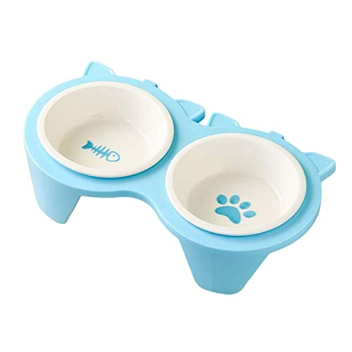 rockible Katzenfutternäpfe mit Ständer - Praktische Futterschalen für Katzen, Blau rockible Katzenfutternäpfe mit Ständer - Praktische Futterschalen für Katzen, Blau von rockible