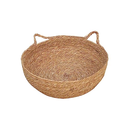 rockible Katzenkratzer Lounge, Katzenbett, Korbgeflecht, Haustier Katzenbett, Universelles, Langlebiges, Rundes Haustier Katzenhaus, Katzens, 35 cm x 13 cm von rockible