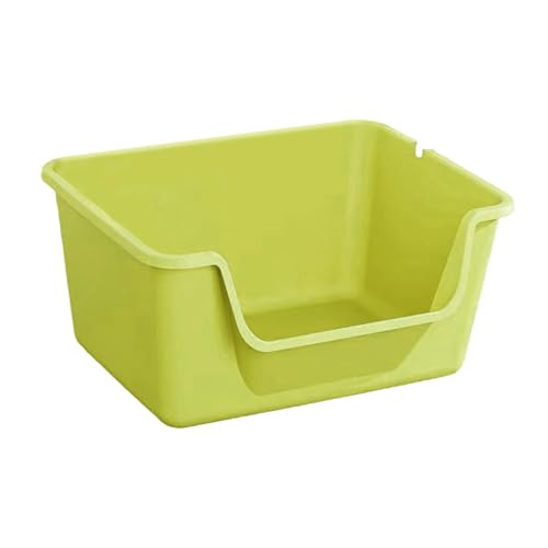 rockible Katzentoilette mit offener Oberseite und hohen Seitenwänden, Tierbedarf, Katzensandkasten für Hauskatzen, spritzwassergeschützte Kätzchentoilette mit, Grün rockible Katzentoilette mit offener Oberseite und hohen Seitenwänden, Tierbedarf, Katzensandkasten für Hauskatzen, spritzwassergeschützte Kätzchentoilette mit, Grün von rockible