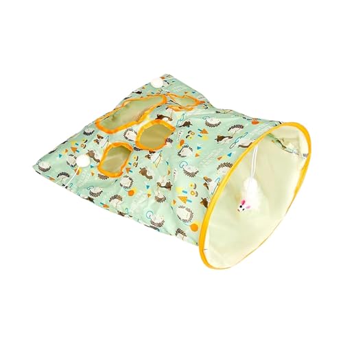 rockible Katzenzelte Katzentunnel Katzentunnel Röhrentasche Indoor Outdoor Spielzeug Haustiertunnel Röhrentasche für Welpen Spielen Laufen, Igel von rockible