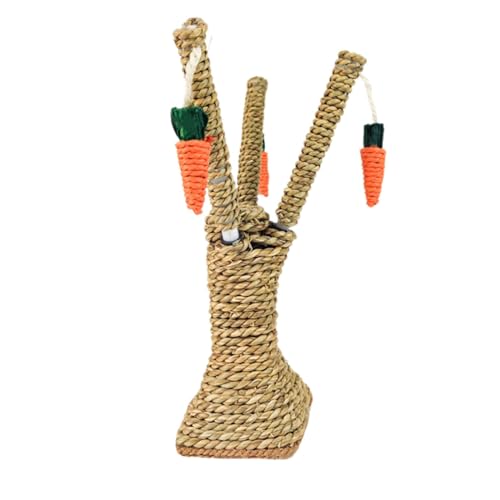 rockible Kauspielzeug für kleine Haustiere, Käfigzubehör, Aktivitätszentrum, lustiger Kletterbaum für kleine Haustiere, Kratzbaum für Kätzchen, Häschen, Vögel, Quadratische Basis rockible Kauspielzeug für kleine Haustiere, Käfigzubehör, Aktivitätszentrum, lustiger Kletterbaum für kleine Haustiere, Kratzbaum für Kätzchen, Häschen, Vögel, Quadratische Basis von rockible