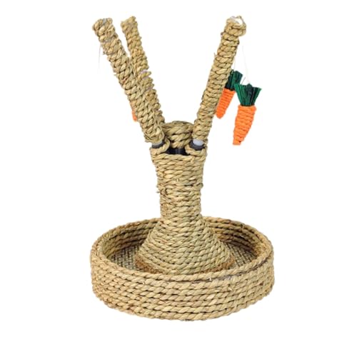 rockible Kauspielzeug für kleine Haustiere, Käfigzubehör, Aktivitätszentrum, lustiger Kletterbaum für kleine Haustiere, Kratzbaum für Kätzchen, Häschen, Vögel, Runder Sockel rockible Kauspielzeug für kleine Haustiere, Käfigzubehör, Aktivitätszentrum, lustiger Kletterbaum für kleine Haustiere, Kratzbaum für Kätzchen, Häschen, Vögel, Runder Sockel von rockible