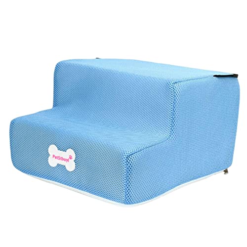 rockible Komfortable Haustiertreppe für Auto - Klappbare Stufen für kranke Tiere, blau rockible Komfortable Haustiertreppe für Auto - Klappbare Stufen für kranke Tiere, blau von rockible