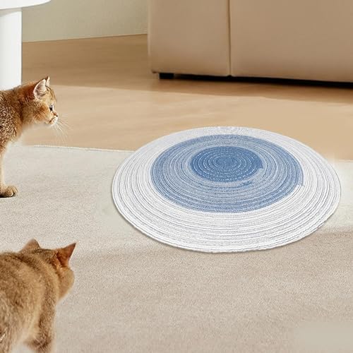 rockible Kratzmatte für Katzen, 36 cm x 36 cm, rund, verschleißfest, Möbelschutz, Kratzunterlage, Blau rockible Kratzmatte für Katzen, 36 cm x 36 cm, rund, verschleißfest, Möbelschutz, Kratzunterlage, Blau von rockible
