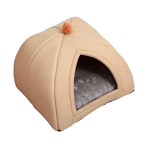 rockible Luxuriöses Tierbett für Haustiere - Kuschelige Schlafhöhle für Hunde und Katzen, L Braun rockible Luxuriöses Tierbett für Haustiere - Kuschelige Schlafhöhle für Hunde und Katzen, L Braun von rockible