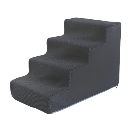 rockible Pet Steps Hundetreppe Hunderampe Leiter Mehrzweck-Schwamm mit hoher Dichte für kleine Hunde, 4-stufiges Dunkelgrau rockible Pet Steps Hundetreppe Hunderampe Leiter Mehrzweck-Schwamm mit hoher Dichte für kleine Hunde, 4-stufiges Dunkelgrau von rockible
