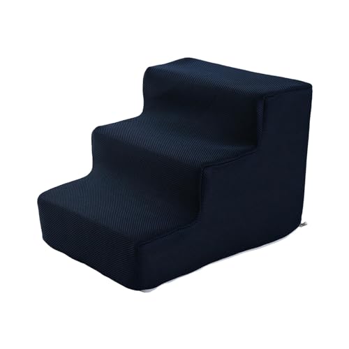 rockible Pet Steps Hundetreppe Hunderampe Leiter Mehrzweck-Schwamm mit hoher Dichte für kleine Hunde, S 3-Stufen-Dunkelblau rockible Pet Steps Hundetreppe Hunderampe Leiter Mehrzweck-Schwamm mit hoher Dichte für kleine Hunde, S 3-Stufen-Dunkelblau von rockible