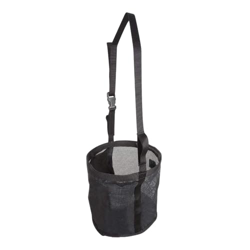 rockible Pferdespeisetasche, Heuhändler, Mesh -Heu -Beutel, Getreide -Futtermittelbeutel für die langsame Fütterung im Freien im Außenbereich, Schwarz von rockible