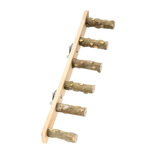 rockible Vogel Holzleiter Brücke Vogel Sitzstange Ständer Vogel Kauspielzeug Krallenschleifen Papagei Leiter Sitzstange für Sittiche, 6 Abschnitte rockible Vogel Holzleiter Brücke Vogel Sitzstange Ständer Vogel Kauspielzeug Krallenschleifen Papagei Leiter Sitzstange für Sittiche, 6 Abschnitte von rockible