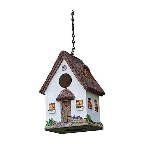 rockible Vogelhaus für Draußen, Kleiner Vogelruheplatz, Einfach Aufzuhängen, Einzigartiger Vogelzuchtkasten, Nistkasten für Finkenhof, Gartenarbeit, G, Weiß rockible Vogelhaus für Draußen, Kleiner Vogelruheplatz, Einfach Aufzuhängen, Einzigartiger Vogelzuchtkasten, Nistkasten für Finkenhof, Gartenarbeit, G, Weiß von rockible