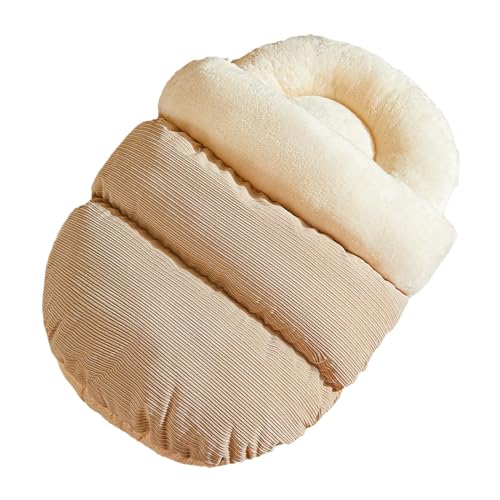 rockible Warmes Slipper-Hundebett, halbgeschlossenes Katzennest, gemütliches, waschbares Katzenzelt für den Innenbereich, Katzenbett, Höhlenhaus für, braun, m rockible Warmes Slipper-Hundebett, halbgeschlossenes Katzennest, gemütliches, waschbares Katzenzelt für den Innenbereich, Katzenbett, Höhlenhaus für, braun, m von rockible