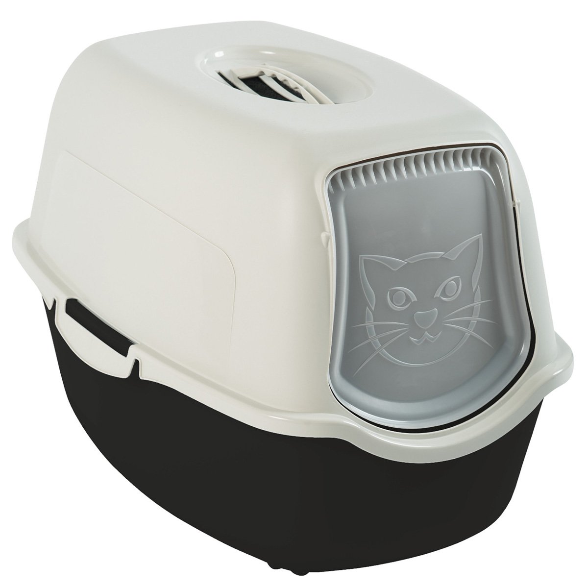 Rotho MyPet Katzentoilette Eco Bailey Schwarz/Weiß Rotho MyPet Katzentoilette Eco Bailey Schwarz/Weiß von rotho mypet