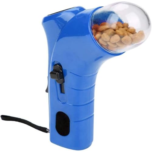 Handgriff Futterspender Katze, Lustige Sache Leckerli Spielzeug für Kätzchen und Hund, Interaktiver Trainings Leckerli Spender zum Trainieren von Aufmerksamkeit (Blue) von routinfly