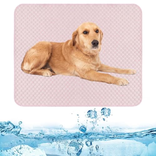 Kühlmatte für Hunde, Hundekühlmatte, Kühlmatte für Hunde&Katzen, Hundekühlmatte für den Außenbereich, Kühlmatte für Hunde für Hund und Katze in der Kiste, Zwinger, Bett Sofa (Pink, 45 x 35 cm) Kühlmatte für Hunde, Hundekühlmatte, Kühlmatte für Hunde&Katzen, Hundekühlmatte für den Außenbereich, Kühlmatte für Hunde für Hund und Katze in der Kiste, Zwinger, Bett Sofa (Pink, 45 x 35 cm) von routinfly