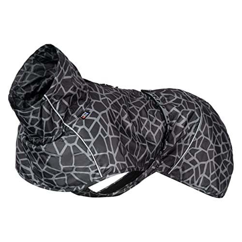 Rukka Pets HAYTON WARM Raincoat Regenmantel für Hunde Schwarz 30 von Rukka