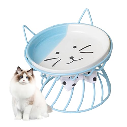 Katzenfutterschale Keramikkatze Schüssel mit Ständer nie Katzenfutterschale Keramikkatze Schüssel mit Ständer nie von rupusiner