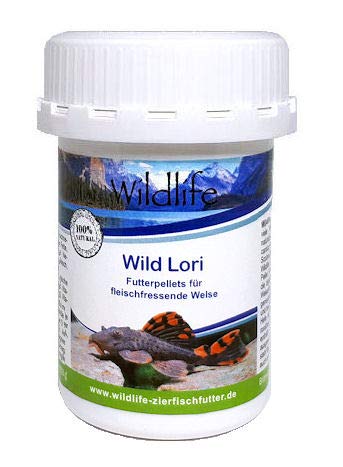 WILDLIFE Wild Lori Natürliche Futterpellets für fleischfressende Welse, 47 g von rusepin