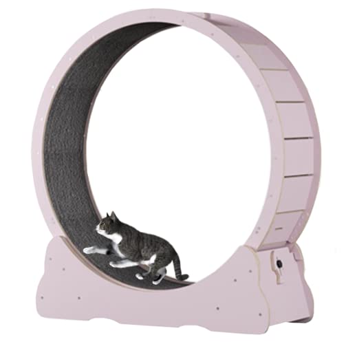 Katzenlaufband für Katzen zum Abnehmen, robust, multifunktional, für Katzen zum Abnehmen, robuste Katzenmöbel, langlebig, Grün, Größe M (Pink S) von saditesdk