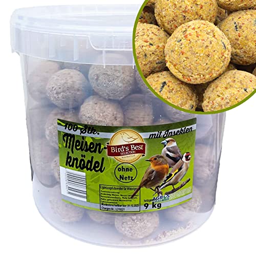 Samore 100 x 90 g Meisenknödel im Eimer für Wildvögel (mit Insekten) von Samore