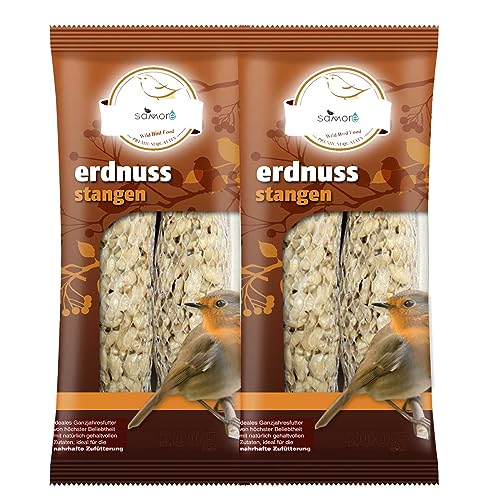 80 Sück Erdnuss-Stangen für Wildvögel a 90 g = 7,2 kg von Samore