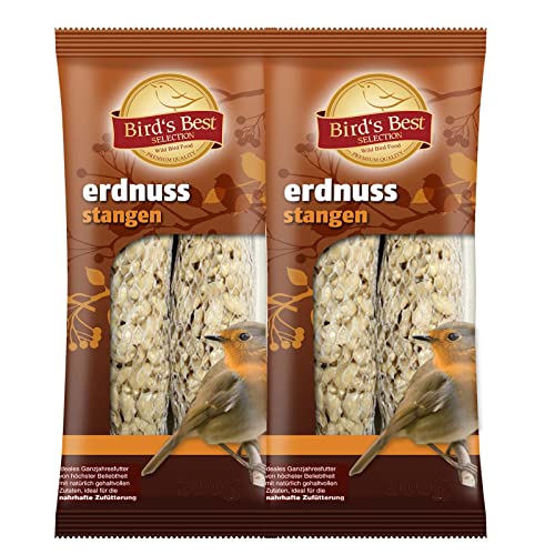 Erdnuss-Stangen für Wildvögel 40 Packungen a 4 Stck =160 Stck a 80 g = 14,4 kg von Samore