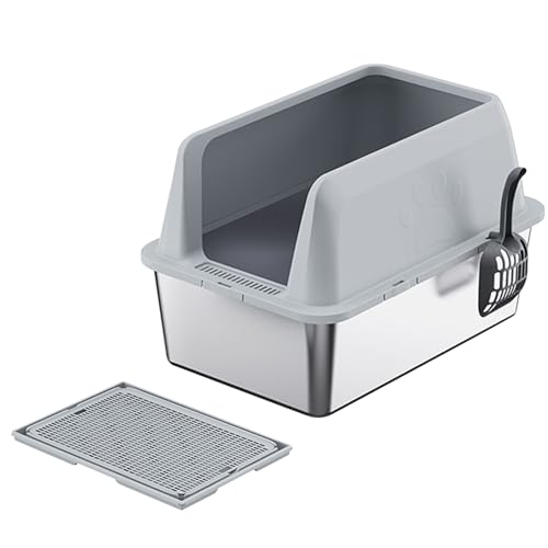 Edelstahl Katzentoilette Groß XXL Katzentoilette Aus Rostfreiem Stahl Für Mehrkatzenhaushalte Katzentoilette Leicht Zu Reinigen Mit Abnehmbarem Gitter Katzentoilette Mit Hochwertigem Design Edelstahl Katzentoilette Groß XXL Katzentoilette Aus Rostfreiem Stahl Für Mehrkatzenhaushalte Katzentoilette Leicht Zu Reinigen Mit Abnehmbarem Gitter Katzentoilette Mit Hochwertigem Design von sanheshun