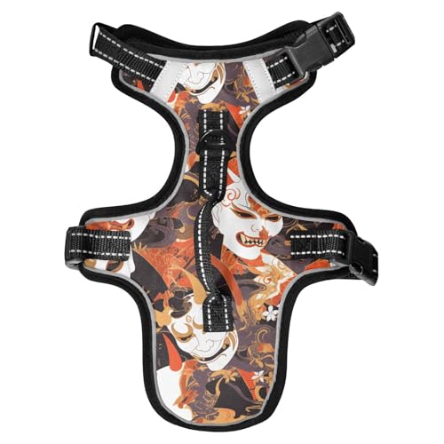 Chaleco para perro japanische Masken, reflektierend, für Hunde, Wandern, wasserdicht, Größe M Chaleco para perro japanische Masken, reflektierend, für Hunde, Wandern, wasserdicht, Größe M von sanluoli