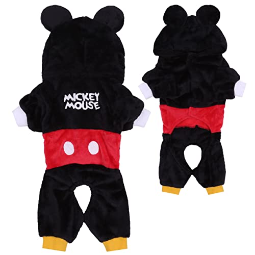 Disney Mickey Mouse Hundemantel, Schwarz und Rot (Medium) von sarcia.eu