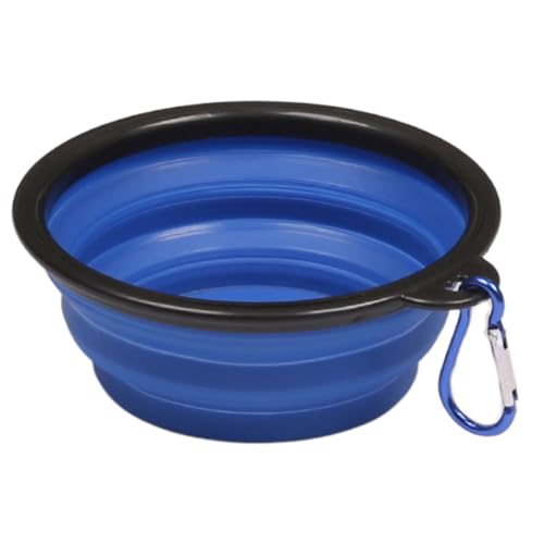 SILIKON Hundenapf, FALTBAR, Reiseschüssel FÜR Wasser + Karabinerhaken 13 cm (A) von sarcia.eu
