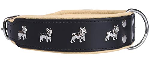sarcia Schwarzes Hundehalsband französische Bulldogge- 65 cm Einheitsgröße von sarcia.eu
