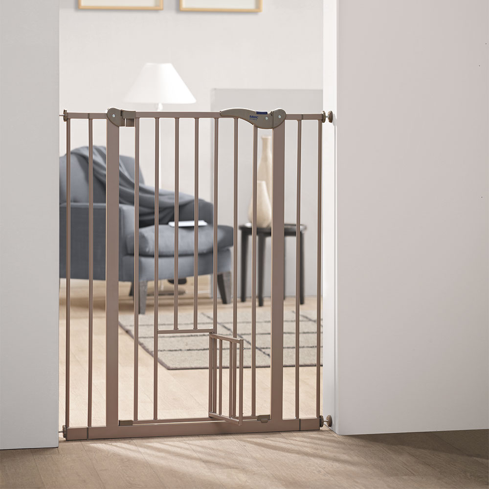 Savic Dog Barrier Treppenschutz mit Katzenklappe - Höhe 107 cm, Breite 75 bis 84 cm Savic Dog Barrier Treppenschutz mit Katzenklappe - Höhe 107 cm, Breite 75 bis 84 cm von savic