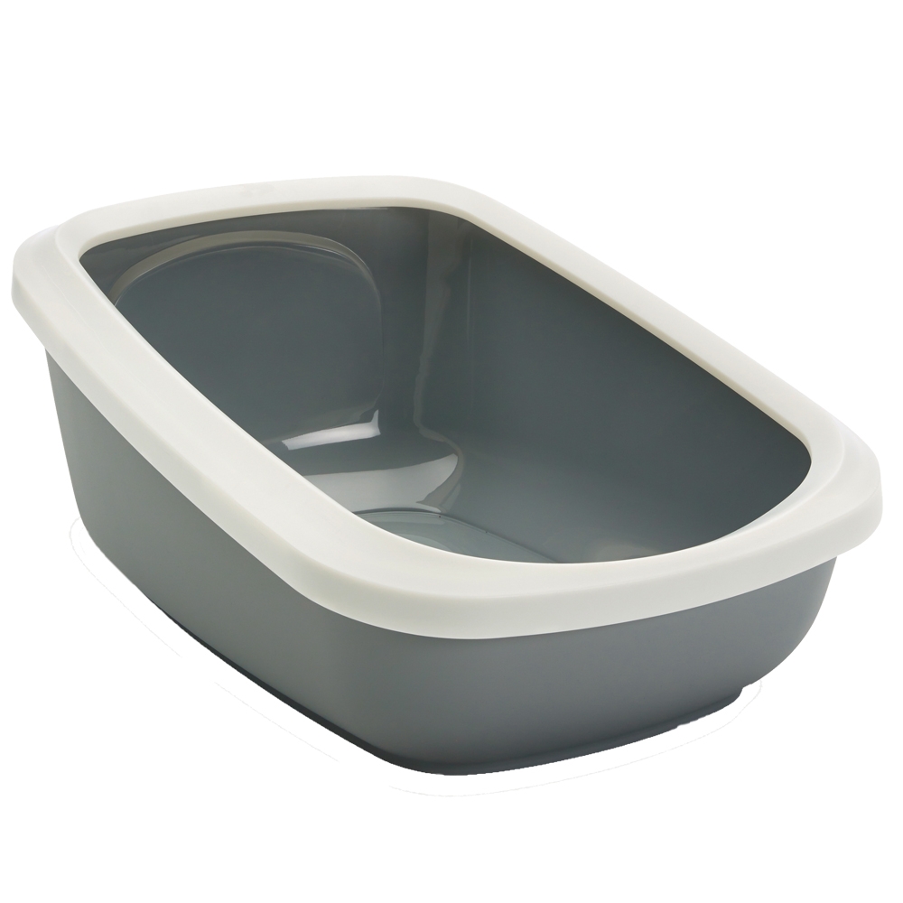 Savic Aseo Jumbo - Katzenklo mit hohem Rand - Starterset: Toilette hellgrau/weiß + 6 Bag it up Savic Aseo Jumbo - Katzenklo mit hohem Rand - Starterset: Toilette hellgrau/weiß + 6 Bag it up von savic