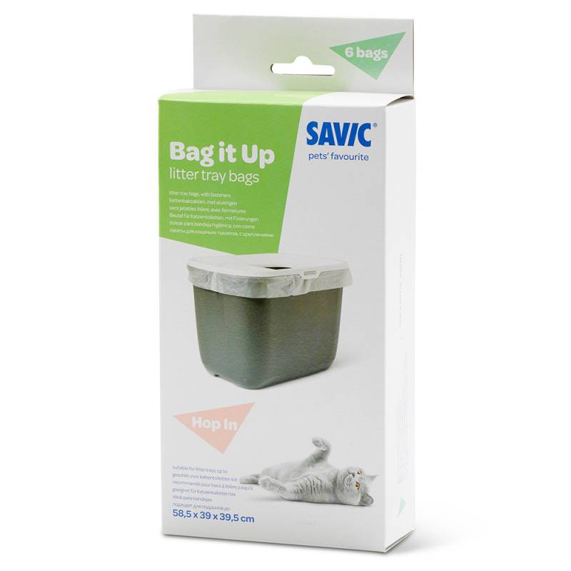 Savic Bag it Up Litter Tray Bags - Sparpaket: Hop In (3 x 6 Stück) von savic