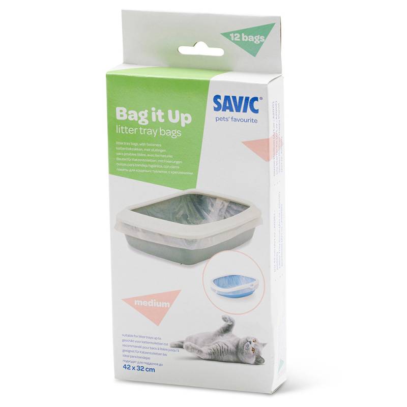 Savic Bag it Up Litter Tray Bags - Medium (12 Stück) von savic