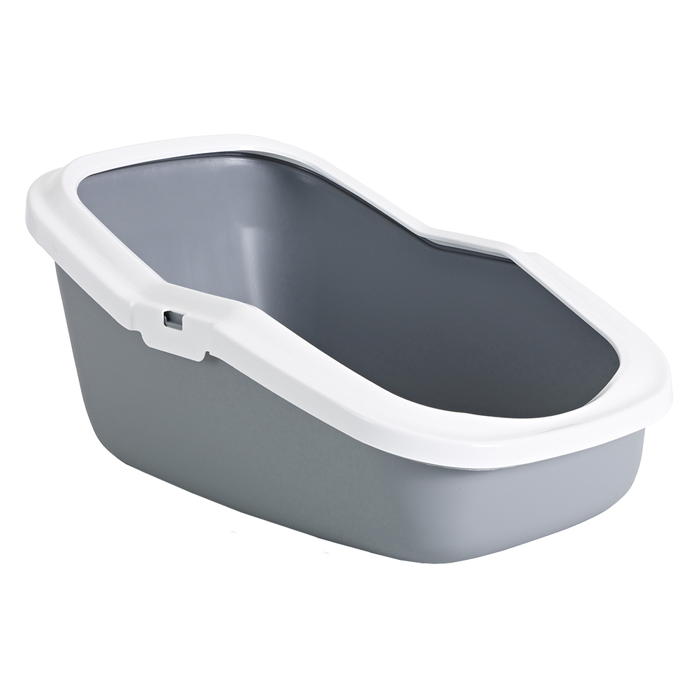 Savic Katzentoilette Aseo mit hohem Rand - Starterset: Toilette hellgrau/weiß + 12 Bag it up Savic Katzentoilette Aseo mit hohem Rand - Starterset: Toilette hellgrau/weiß + 12 Bag it up von savic