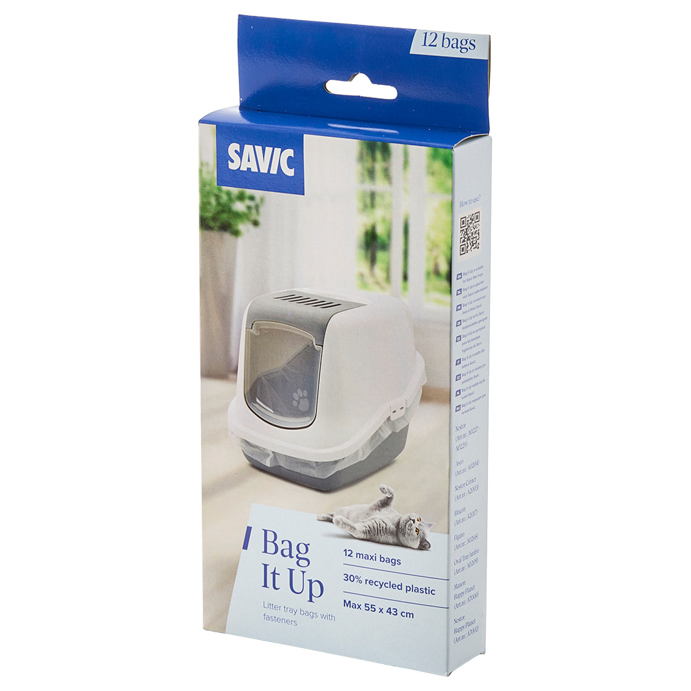 Savic Katzentoilette Nestor Corner - Zubehör: Bag it Up Litter Tray Bags, Maxi, 1 x 12 Stück Savic Katzentoilette Nestor Corner - Zubehör: Bag it Up Litter Tray Bags, Maxi, 1 x 12 Stück von savic