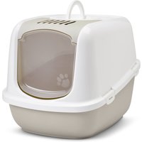 Savic Katzentoilette Nestor Jumbo - Komplettset: Toilette mocca + 2 extra Filter + 6 Bag it up von savic