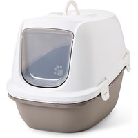 Savic Katzentoilette Reina mit Sieb - Toilette grau / weiß von savic