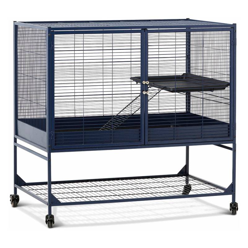 Savic Royal Suite 100, navy blau - Sparset: Hauptkäfig + 1x Erweiterung von savic