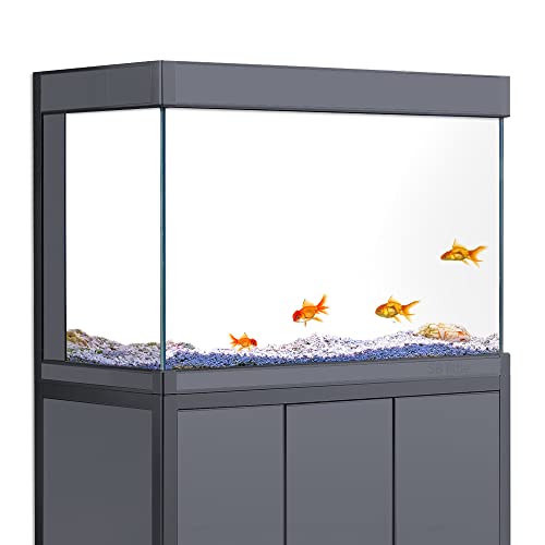 Weißer matter Aquarium-Hintergrundaufkleber, HD-Druck, einfache Tapete, Aquarium-Hintergrund, Dekorationen, PVC-Poster (verschiedene Größen) (11,8 x 35,4 (30 x 90 cm)) von sb little
