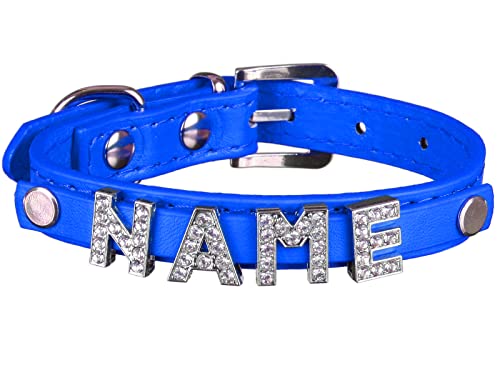 Scarlet pet | Hundehalsband »My-Name« inkl. 5 Strass-Buchstaben; mit Namen ihres Hundes personalisierbar; zusätzliche Buchstaben bestellbar (L: 46 cm, Blau) von scarlet bijoux