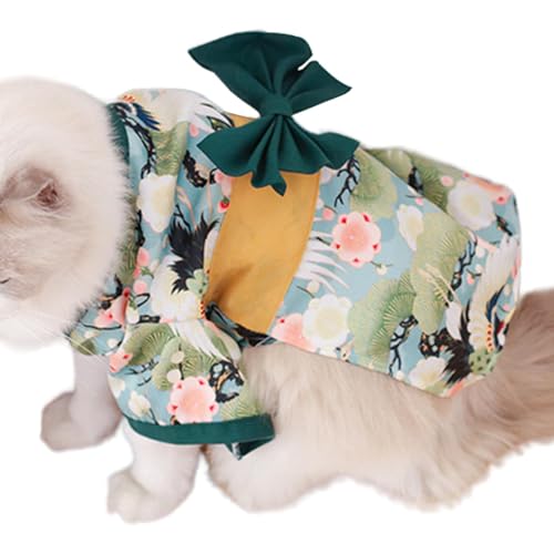 scyca Kimono, Kimono für Haustiere, japanische Hundebekleidung mit japanischem Kimono-Kostüm für Haustiere, Kleidung für Hunde, Kleidung mit Schleife für Haustiere, von scyca
