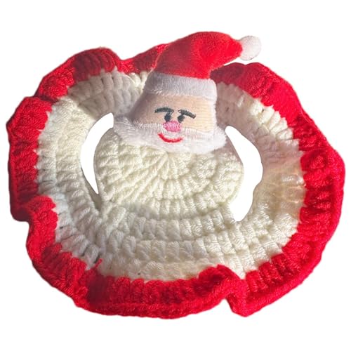 scyca Weihnachtshut für kleine Hunde, Weihnachtsmannmütze für Hunde, Foto-Requisiten für Welpenhüte | Welpenfotografie Hut mit Elch zur Dekoration von scyca