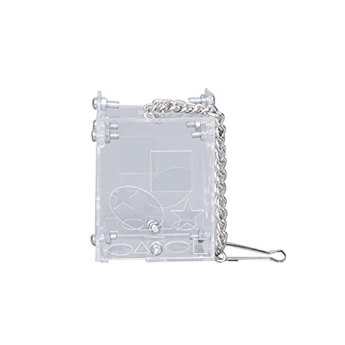 Creative Assembly Papagei Intelligence Feeder Bird Seed Food Futtersuche Spielzeug Acryl Box von sdghfghdbghgfyedvfvjk